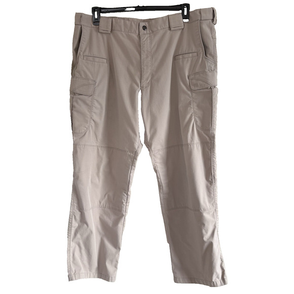 5.11 Tactical Stryke Pants Men’s 42x30 Khaki Ripstop Cargo Utility Work Outdoor - Picture 3 of 16
